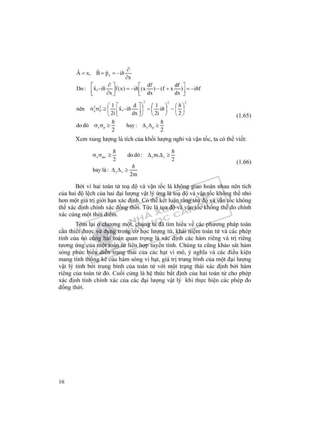 Giáo trình cơ học lượng tử - Trường ĐH Cần Thơ.pdf