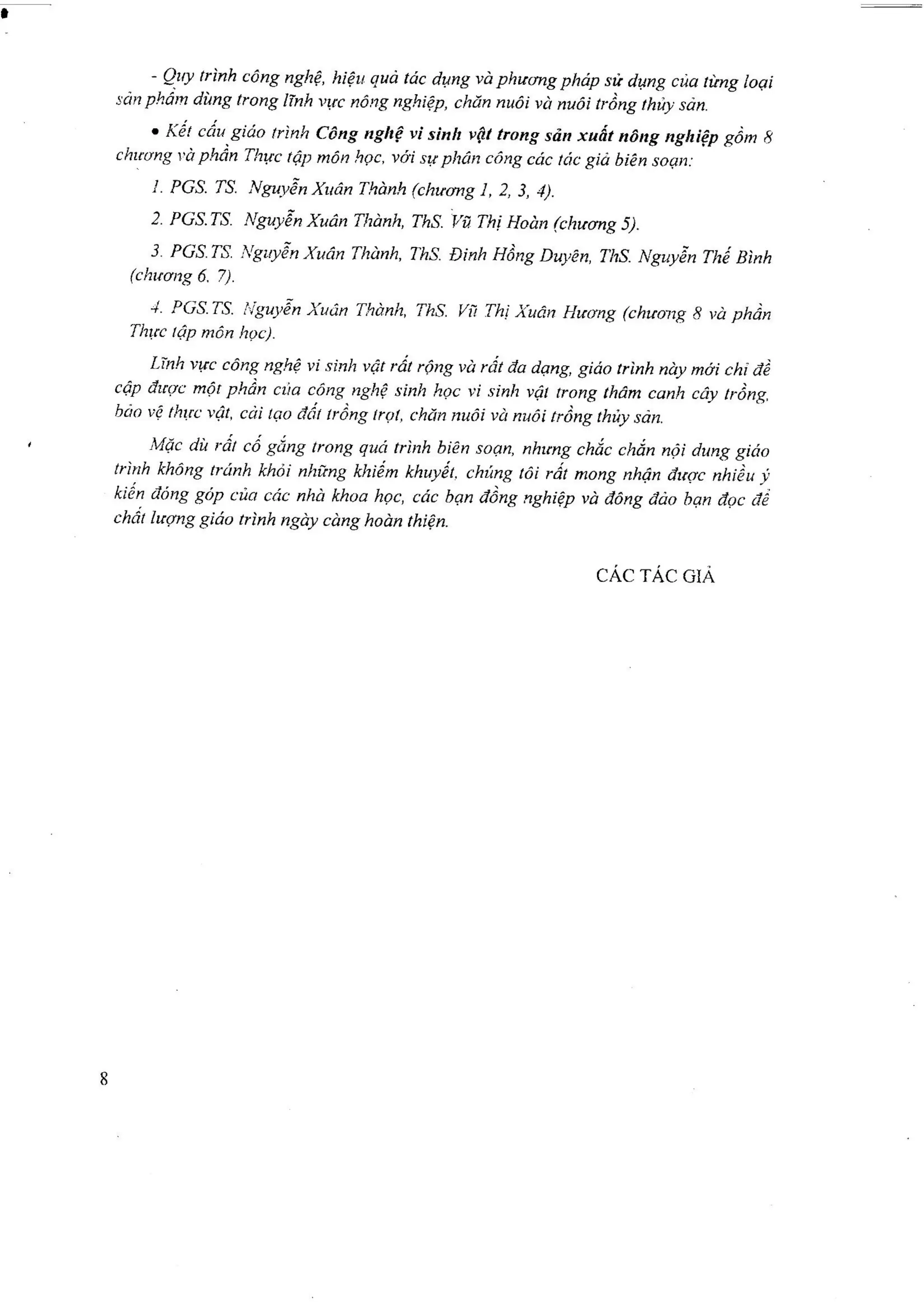Giáo trình Công nghệ vi sinh vật trong sản xuất nông nghiệp.pdf
