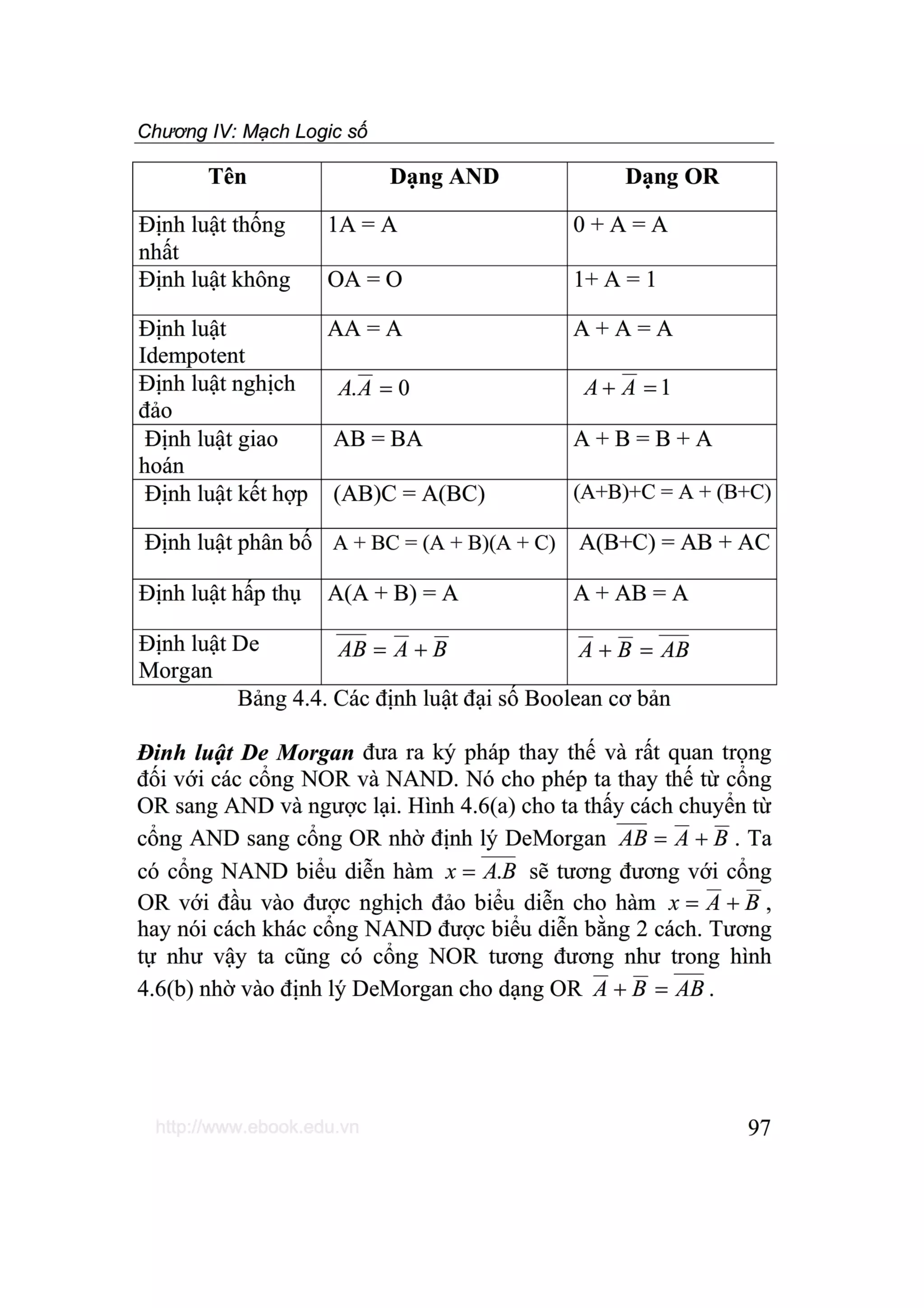 Giáo trình kiến trúc máy tính i   chương 4  mạch logic số - tài liệu, ebook