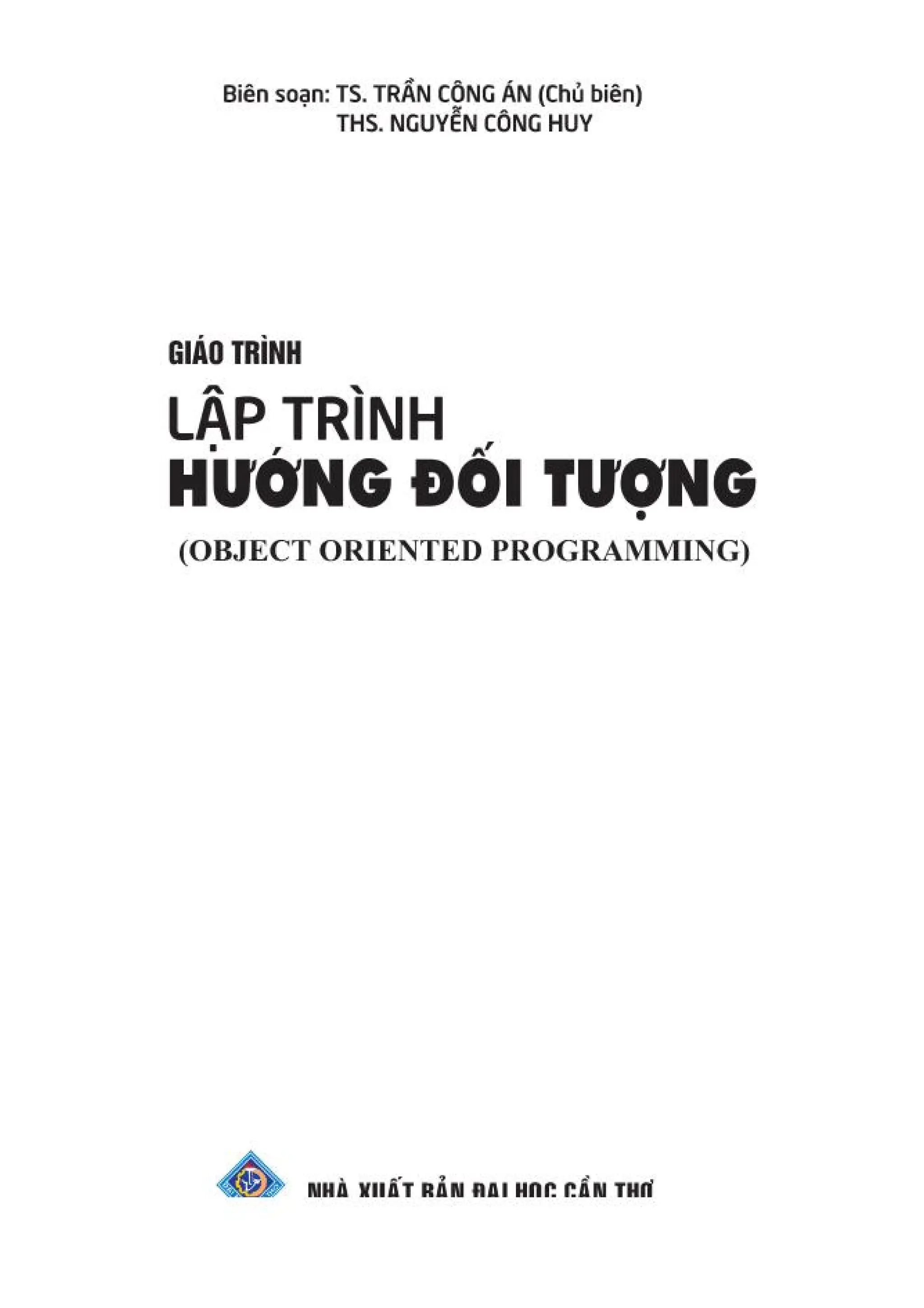 Giáo trình lập trình hướng đối tượng.pdf | Free Download