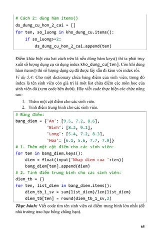 Giáo trình lập trình Python căn bản - Trần Nhật Quang, Phạm Văn Khoa.pdf