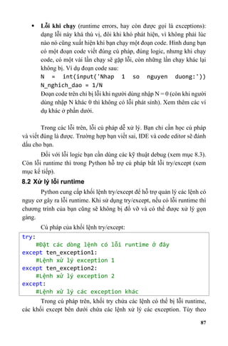 Giáo trình lập trình Python căn bản - Trần Nhật Quang, Phạm Văn Khoa.pdf