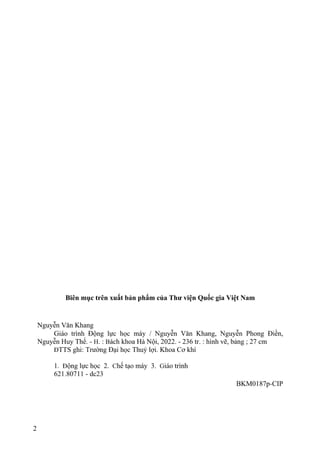 Giáo trình Động lực học máy, Nguyễn Văn Khang.pdf