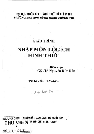 Giáo trình nhập môn logic hình thức, Nguyễn Đức Dân.pdf