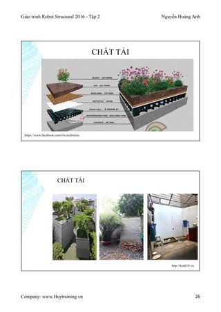 Giáo trình Robot Structural 2016 - Tập 2 Nguyễn Hoàng Anh
Company: www.Huytraining.vn 26
CHẤT TẢI
https://www.facebook.com/vtn.architects
CHẤT TẢI
http://kenh14.vn
 