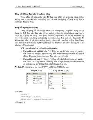 Giáo trình sql | PDF