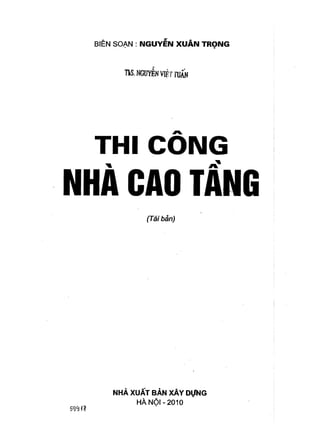 Giáo trình Thi công Nhà cao tầng - Nguyễn Xuân Trọng
