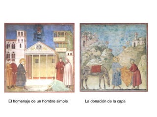 El homenaje de un hombre simple   La donación de la capa
 
