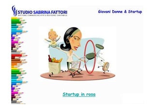 Giovani DonneGiovani Donne & Startup& Startup
Startup in rosa
 