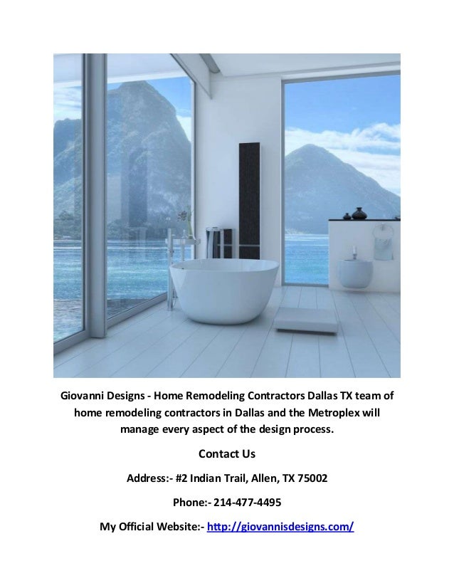 Giovanni Designs Bathroom Remodel in Dallas, TX