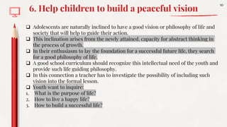 Integration of peace in different subjects | PDF