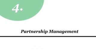 4.
Partnership Management
 