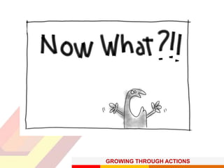 GROWING THROUGH ACTIONS
 