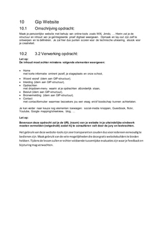 Gip website | DOCX