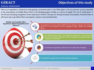 Giract Giract's Fibre Ingredients Study Description | PDF
