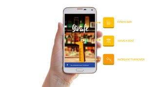 FIND A BAR
HAVE A SEAT
INCREASE TURNOVER
 