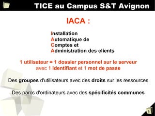 TICE au Campus S&T Avignon Paramétrage du Proxy dans  Firefox Paramétrage du Proxy dans  Internet Explorer 