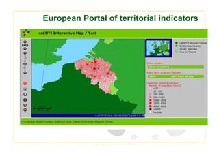 European Portal of territorial indicators
 