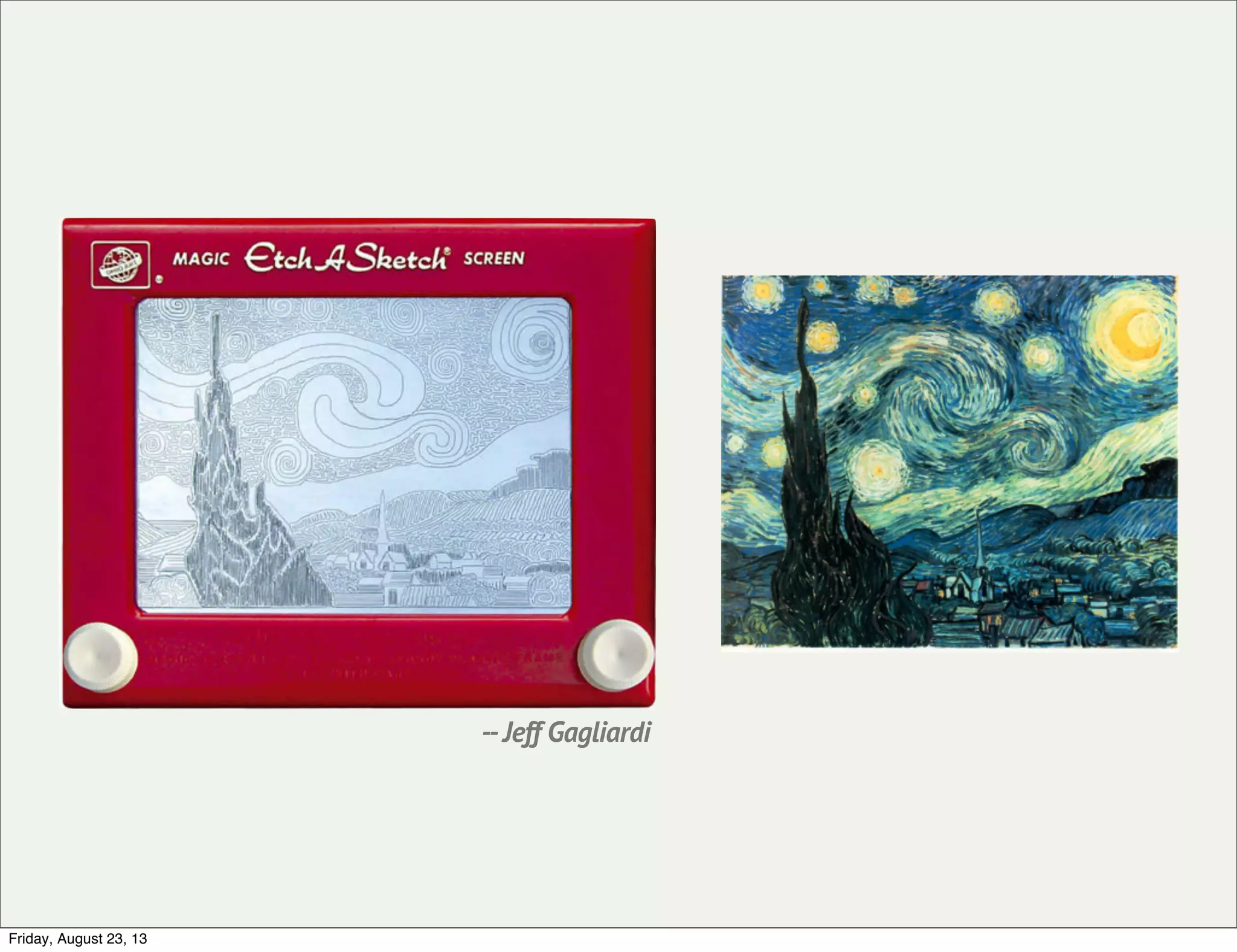 --Jeff Gagliardi
Friday, August 23, 13
 