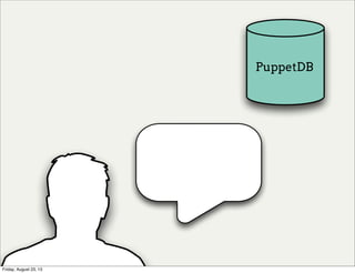 PuppetDB
Friday, August 23, 13
 