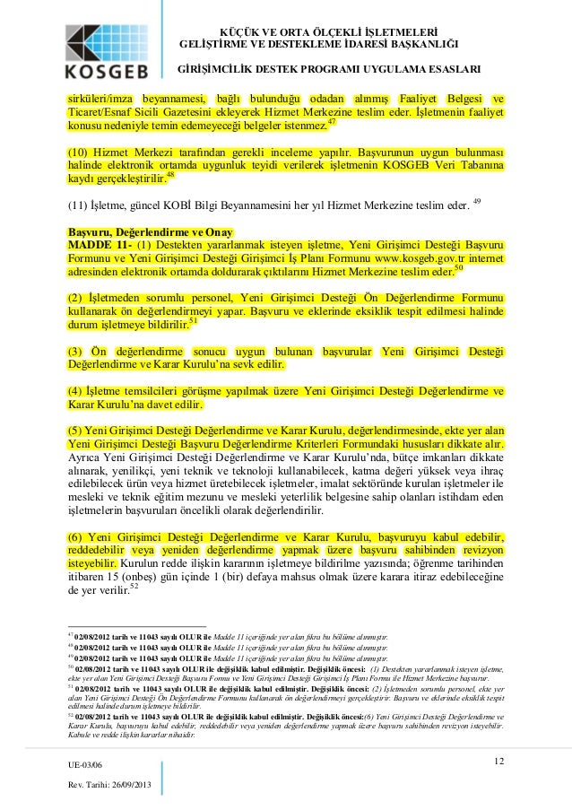 Girisimcilik Uygulama Esaslari