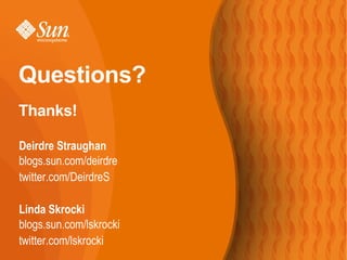 Girl Geek Dinner Presentation