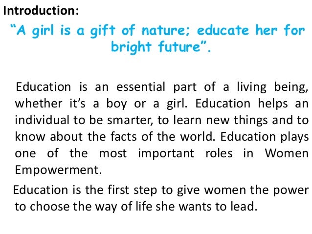 importance of education of girl child essay