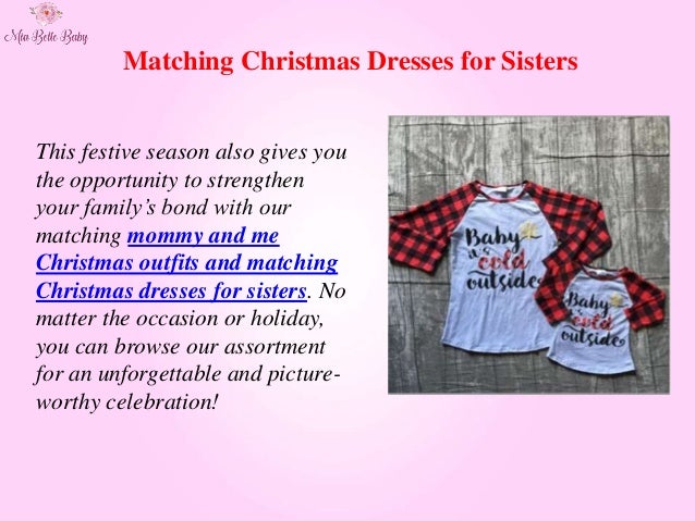 matching christmas dresses for sisters