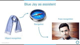 www.bluejayeindhoven.nl
Blue Jay as assistent
05
Object recognition
Navigation
Face recognition
 