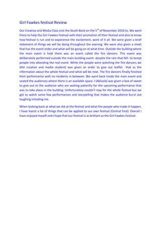 Girl Fawkes Festival Review Pdf Girl Fawkes Festival Review Pdf