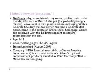 Girlgames and girl MMOs