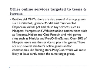 Girlgames and girl MMOs