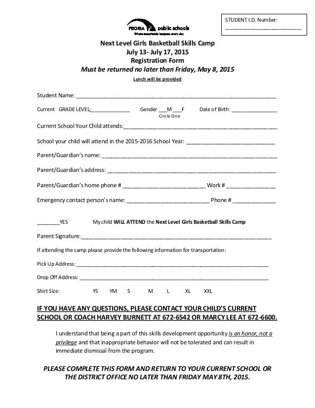 summer camp template word
