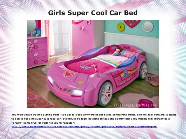 girls race car bed
