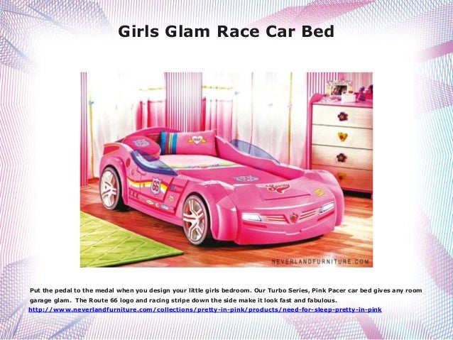 girl race car bed