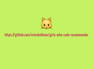 Pseudocode: 
Function to make recommendations 
 