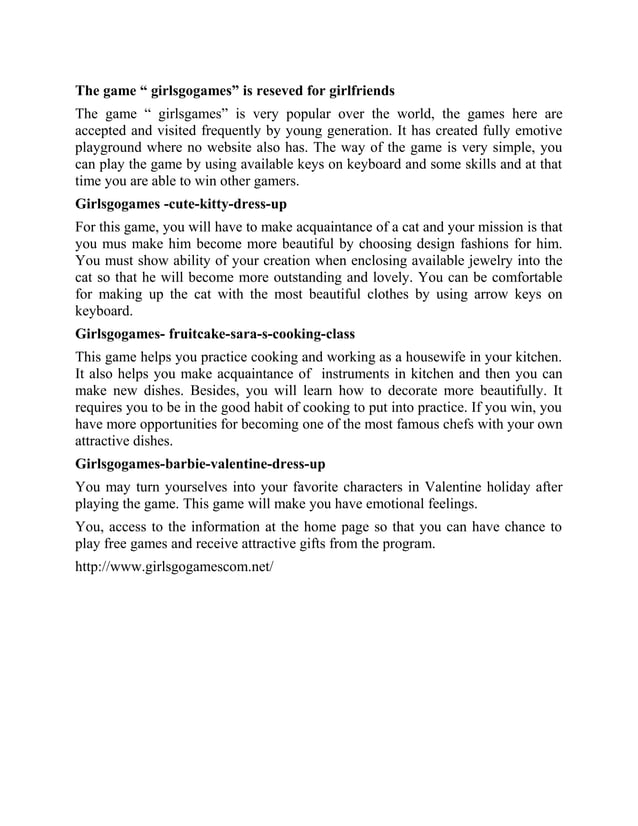 Girls Games Dress Up, Girls Games Fashion, Girls Go Games, Girls Games