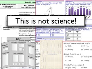 Scantron mathface http://www.flickr.com/photos/schestok/414196453/
This is not science!
 