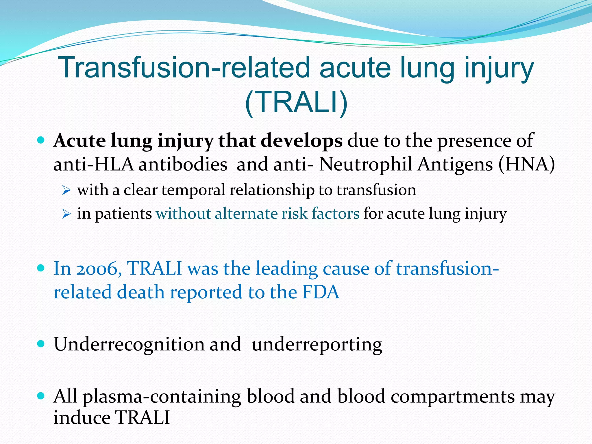 An immediate source of autologousblood