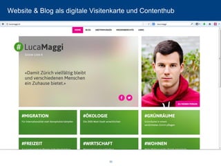 Website & Blog als digitale Visitenkarte und Contenthub 
33 
 