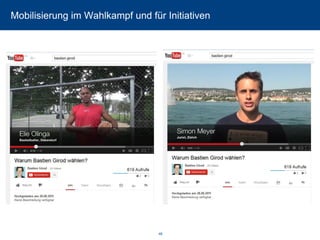 Mobilisierung im Wahlkampf und für Initiativen 
48 
 
