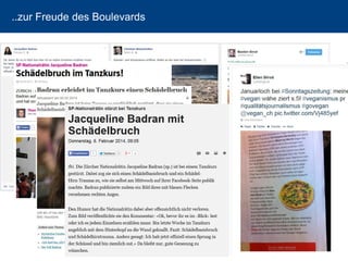 ..zur Freude des Boulevards 
57 
 