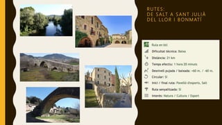 R U T E S :
D E S A LT A S A N T J U L I À
D E L L LO R I B O N M AT Í
 