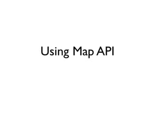 Google MAP API