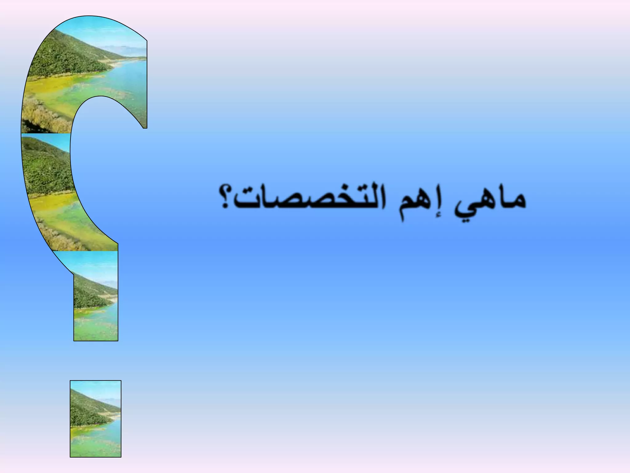 ؟ماهي إهم التخصصات؟