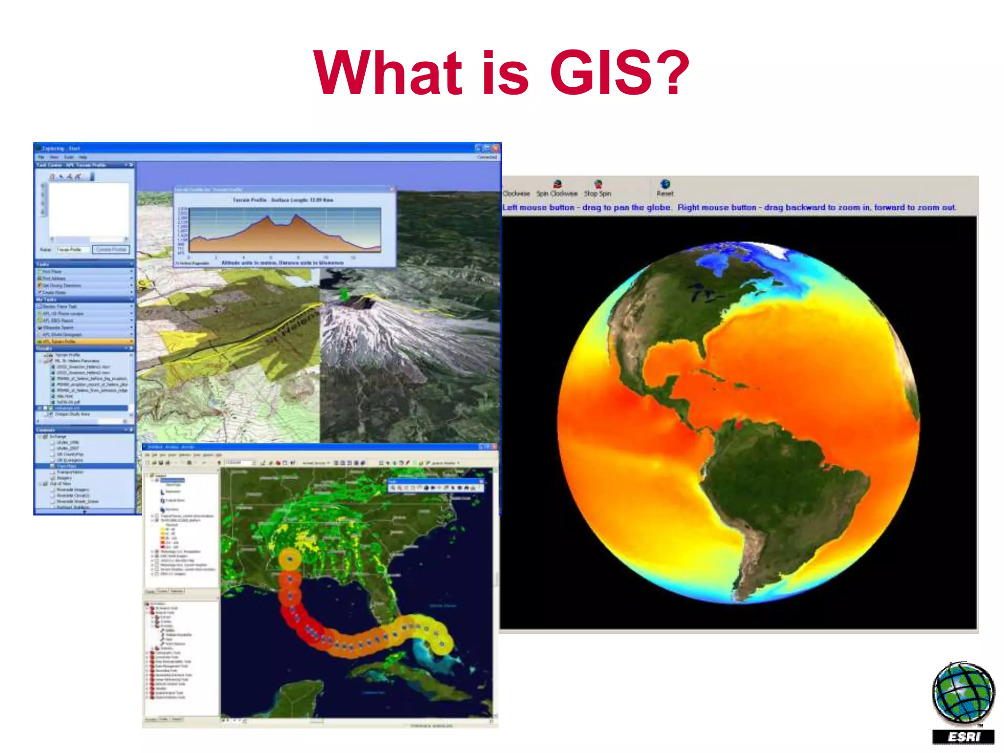 What is GIS?
 