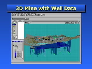 3D Mine with Well Data 