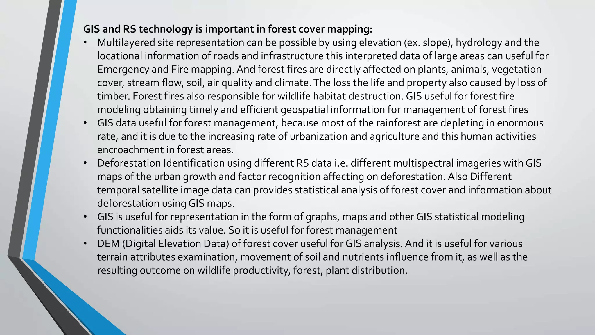 GIS & RS in Forest Mapping | PPTX