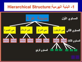 1
-
‫الهرمٌة‬ ‫البنٌة‬
:
Hierarchical Structure
 