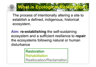 GIS and landscape Restoration